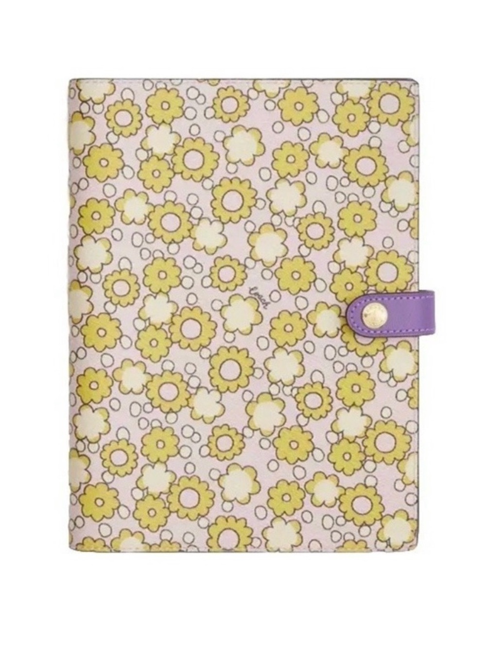Coach Floral Pink & Yellow Daisy Notebook Brand New